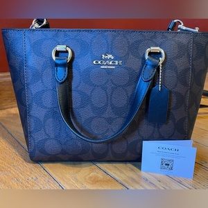 Coach Brown Mini Satchel Handbag, New!
